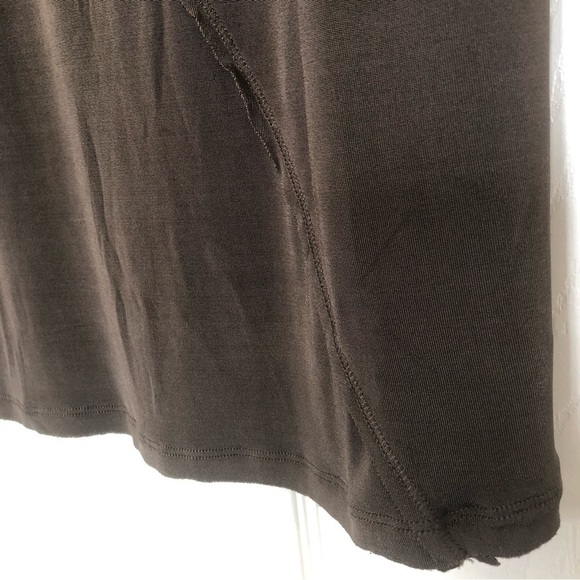Free People Maxi Skirt Sheer brown. Exposed seams. Elastic waistband - Picture 3 of 10